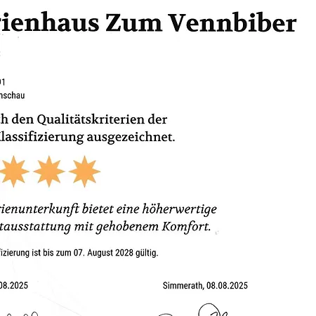 Zum Vennbiber Дом отдыха Моншау